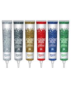 GLITTER VARIOS COLORES TUBO 50 GRS.
